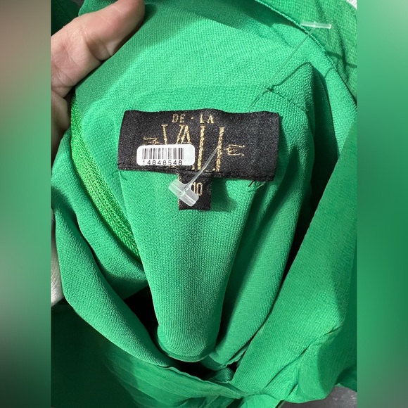 De La Vali Pareo Halter Top in Green Size 6 - Picture 5 of 9